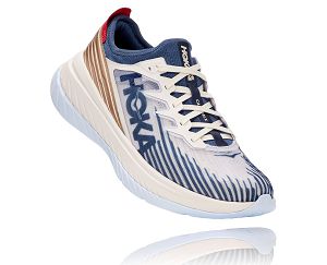 Hoka One One Carbon X-SPE Mens Road Running Shoes Tofu/White | AU-2843765